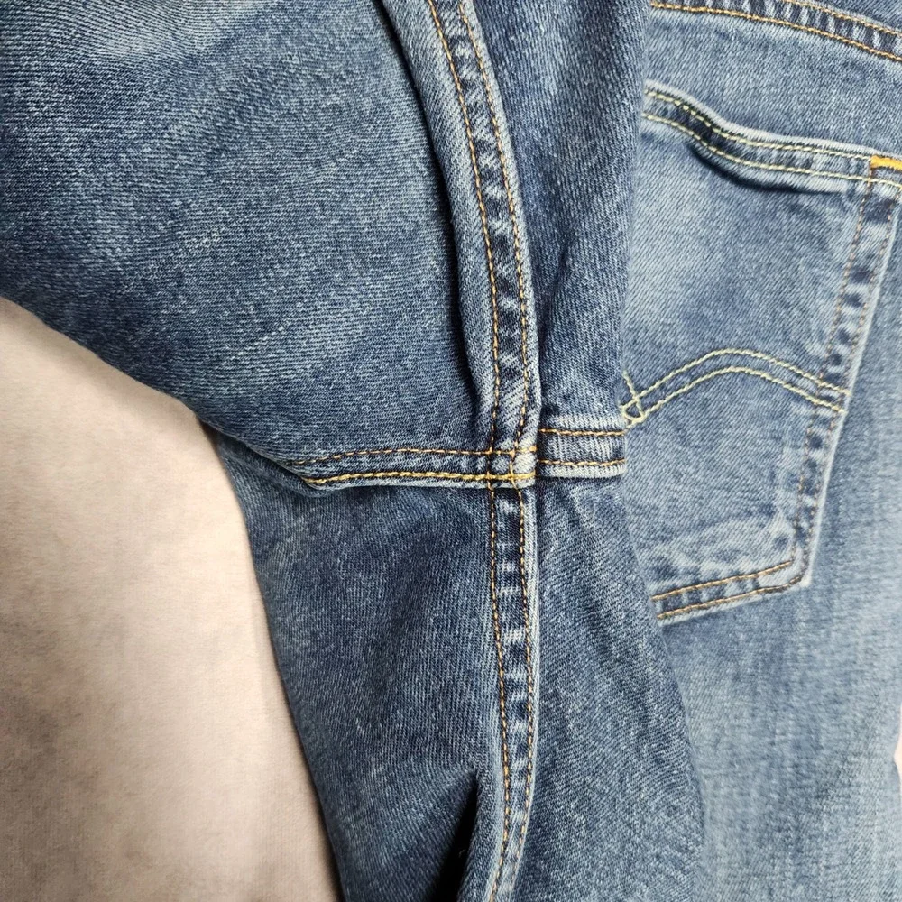 Levis‎ 569 Tapered Leg Altered Mens Jeans 38x30 Medium Wash Denim Zipper Fly